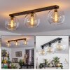 Koyoto  Lampa Sufitowa Szkło 25 cm Przezroczysty, 3-punktowe