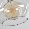 Koyoto  Lampa Sufitowa Szkło 25 cm Przezroczysty, 3-punktowe