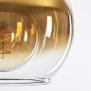 Koyoto  Lampa Sufitowa Szkło 25 cm Złoty, Przezroczysty, 4-punktowe