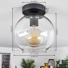 Koyoto  Lampa Sufitowa Szkło 20 cm Przezroczysty, 1-punktowy