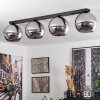 Koyoto  Lampa Sufitowa Szkło 25 cm Chrom, Przydymiony, 4-punktowe