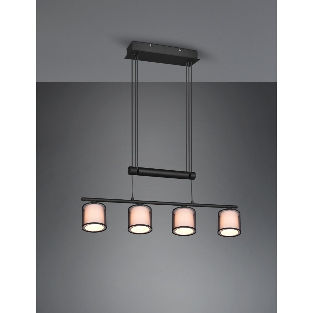 Trio Burton Lampa Wisząca Czarny, 4-punktowe main product photo