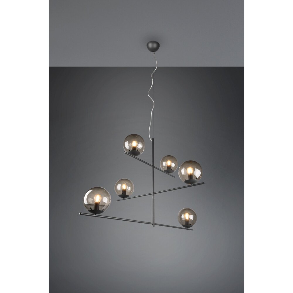 Trio Pure Lampa Wisząca Antracytowy, 6-punktowe main product photo