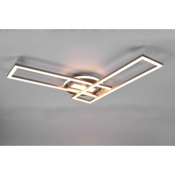 Reality Twister Lampa Sufitowa LED Nikiel matowy, 1-punktowy, Zdalne sterowanie
