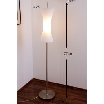 Ideallux ELICA PT1 lampa stojąca Nikiel matowy, 1-punktowy