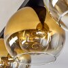 Koyoto  Lampa Sufitowa Szkło 25 cm Złoty, Przezroczysty, 3-punktowe