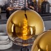 Koyoto  Lampa Wisząca Szkło 25 cm Złoty, Przezroczysty, 2-punktowe
