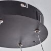 Zibreira Lampa Wisząca LED Czarny, 1-punktowy, Zdalne sterowanie