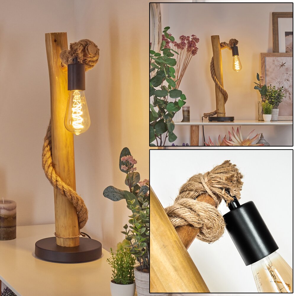 Riekje lampka nocna Ecru, Czarny, 1-punktowy main product photo