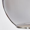 Koyoto  Lampa Sufitowa Szkło 30 cm Chrom, Przydymiony, 3-punktowe