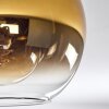 Koyoto  Lampa Sufitowa Szkło 20 cm Złoty, Przezroczysty, 3-punktowe