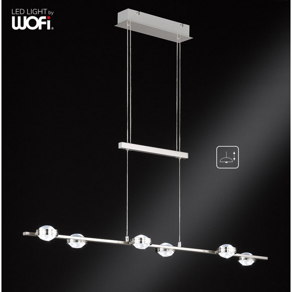 Wofi GAP Lampa Wisząca LED Nikiel matowy, 12-punktowe main product photo