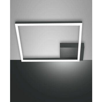 Fabas Luce Bard Lampa Sufitowa LED Antracytowy, 1-punktowy