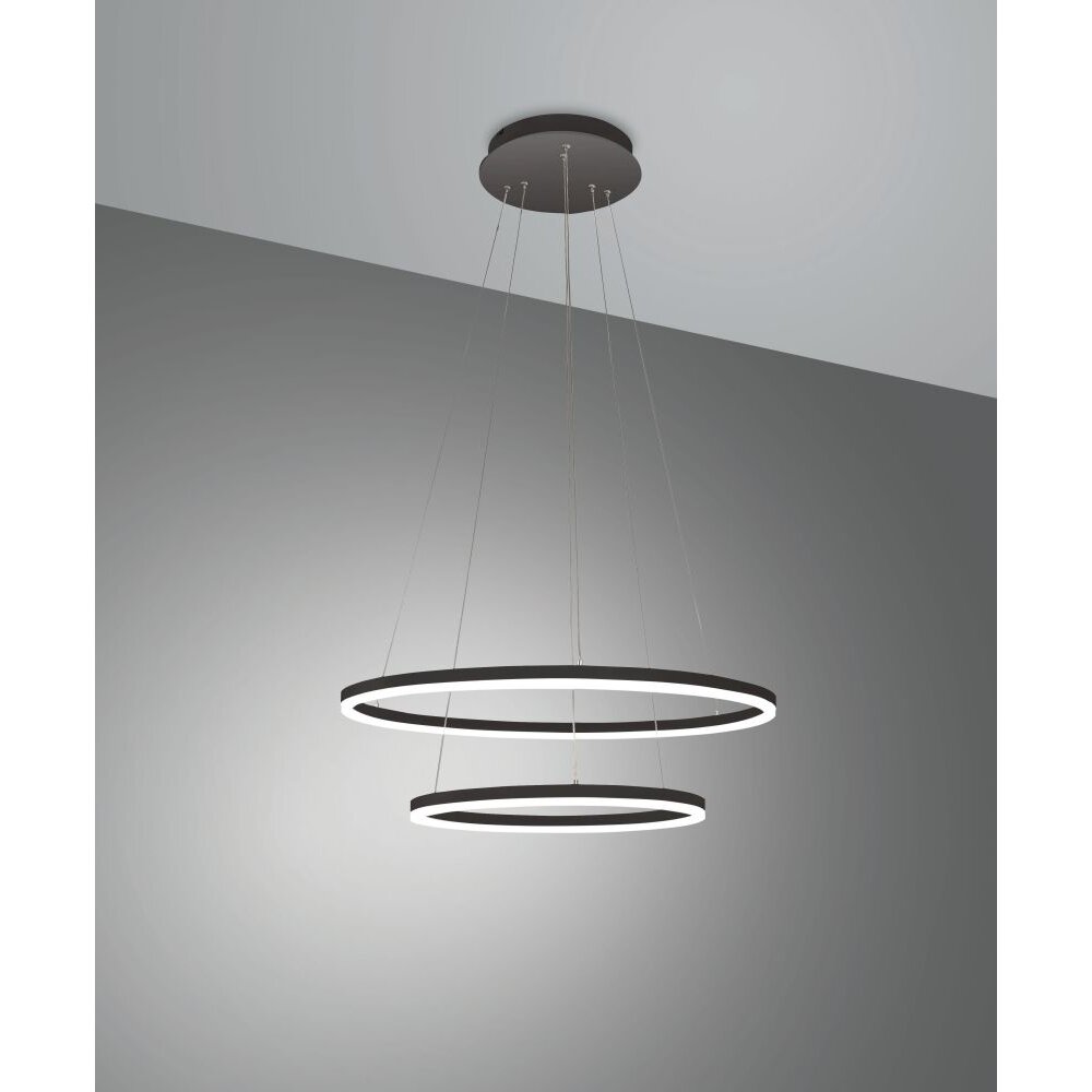 Fabas Luce Giotto Lampa Wisząca LED Czarny, 1-punktowy main product photo