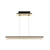 Luce Design Solaris Lampa Wisząca LED Złoty, Czarny, 1-punktowy