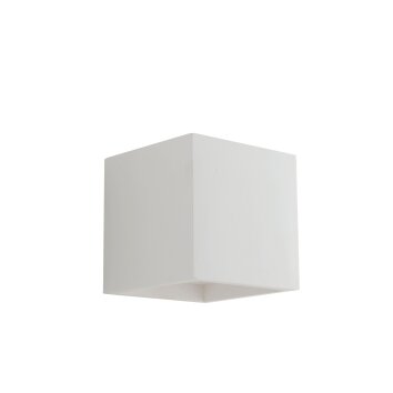 Luce Design Rubik Lampa ścienna może być pomalowany na kolory komercyjne, Biały, 1-punktowy
