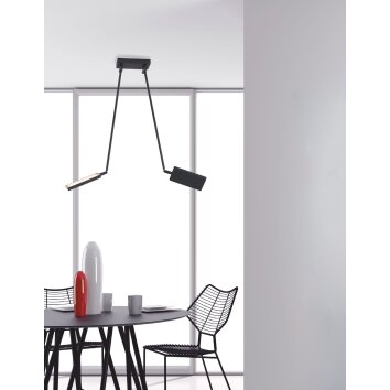 Luce Design Book Lampa Sufitowa LED Czarny, 2-punktowe