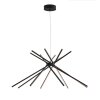 Luce Design Shanghai Lampa Wisząca LED Czarny, 8-punktowe Luce Design Shanghai Lampa Wisząca LED Czarny, 8-punktowe