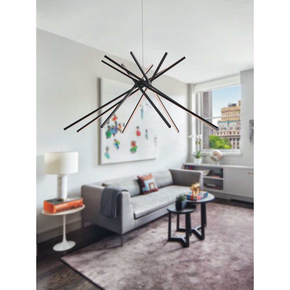 Luce Design Shanghai Lampa Wisząca LED Czarny, 8-punktowe main product photo