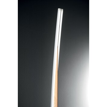 Fabas Luce Cordoba Lampa Stojąca LED Ecru, Biały, 1-punktowy