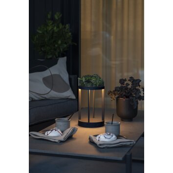 Konstsmide Chieti Lampa stołowa LED Czarny, 1-punktowy