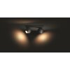 Philips Hue Buckram Lampa Sufitowa LED Czarny, 2-punktowe, Zdalne sterowanie