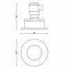 Philips Hue Adore Oprawa wpuszczana LED Aluminium, 1-punktowy, Zdalne sterowanie