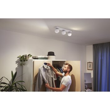 Philips Hue Buckram Lampa Sufitowa LED Biały, 3-punktowe, Zdalne sterowanie