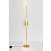 Holländer LA PRESA lampa podłogowa LED Brązowy, Złoty, Czarny, 4-punktowe
