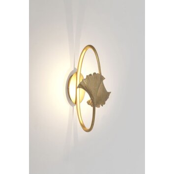 Holländer GRACIOSO Lampa ścienna LED Złoty, 2-punktowe