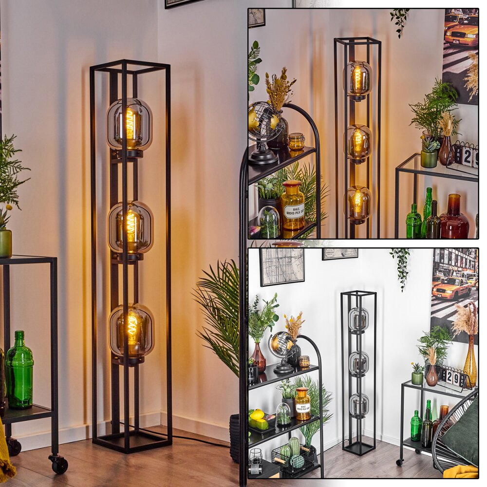 Arieux Lampa Stojąca Czarny, 3-punktowe main product photo