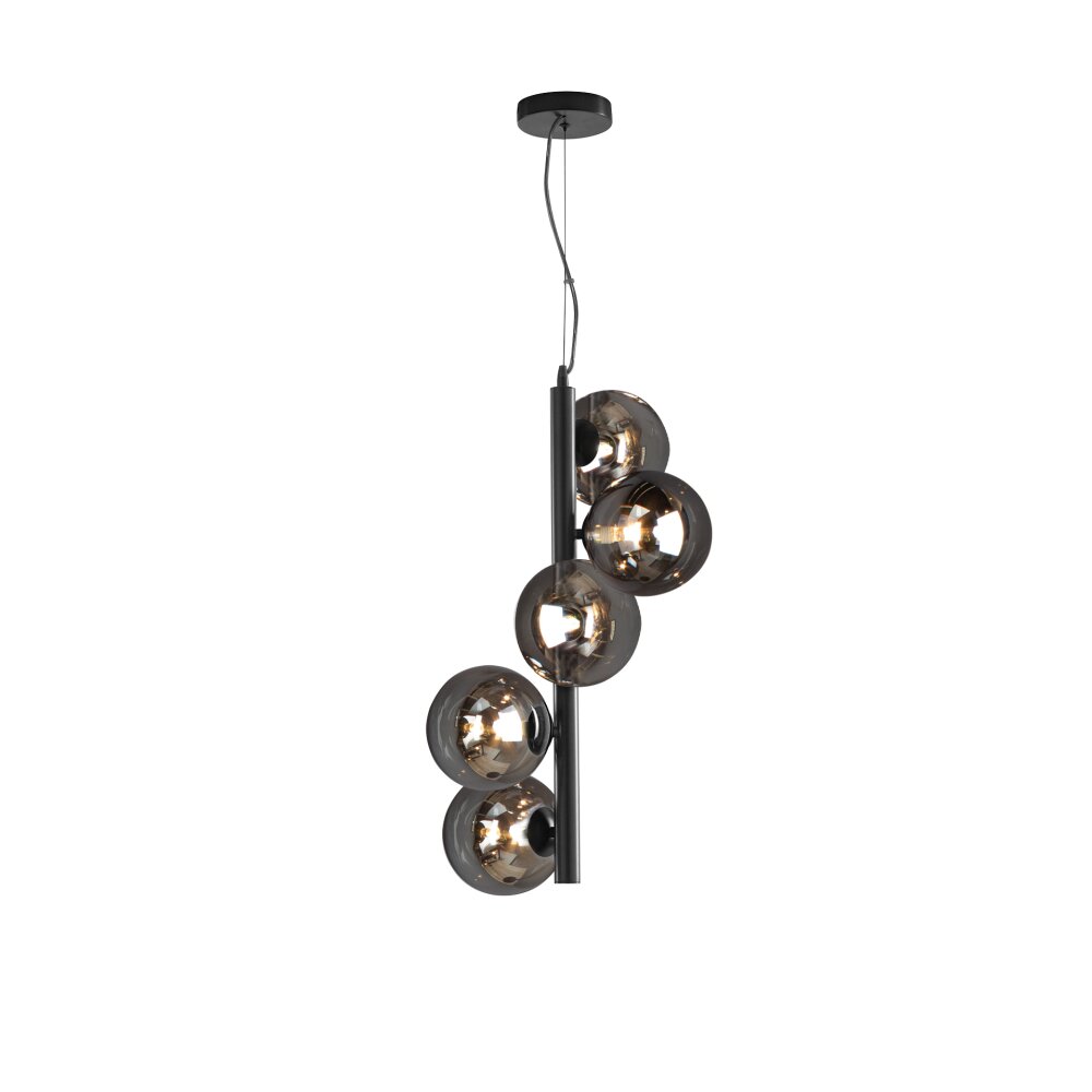 Lutec NEPTUN Lampa Wisząca Czarny, 5-punktowe main product photo