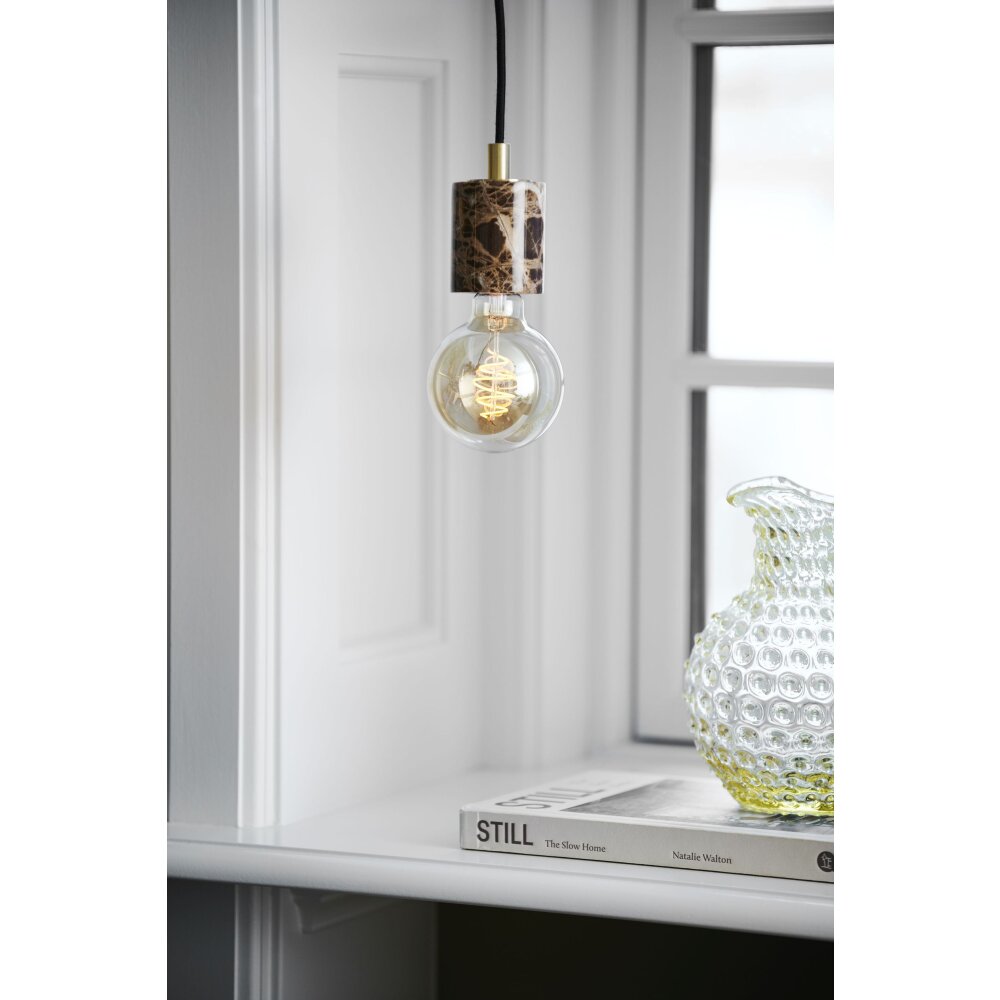 Nordlux SIV Lampa Wisząca Wzór marmurowy, Czarny, 1-punktowy main product photo