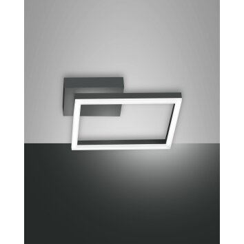 Fabas Luce Bard Lampa ścienna LED Antracytowy, 1-punktowy