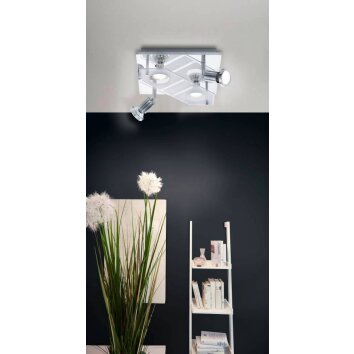 Eglo CABO Lampa Sufitowa LED Chrom, 4-punktowe
