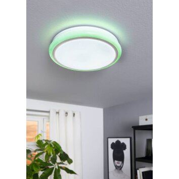 Eglo LIPARI Lampa Sufitowa LED Biały, 2-punktowe, Zdalne sterowanie