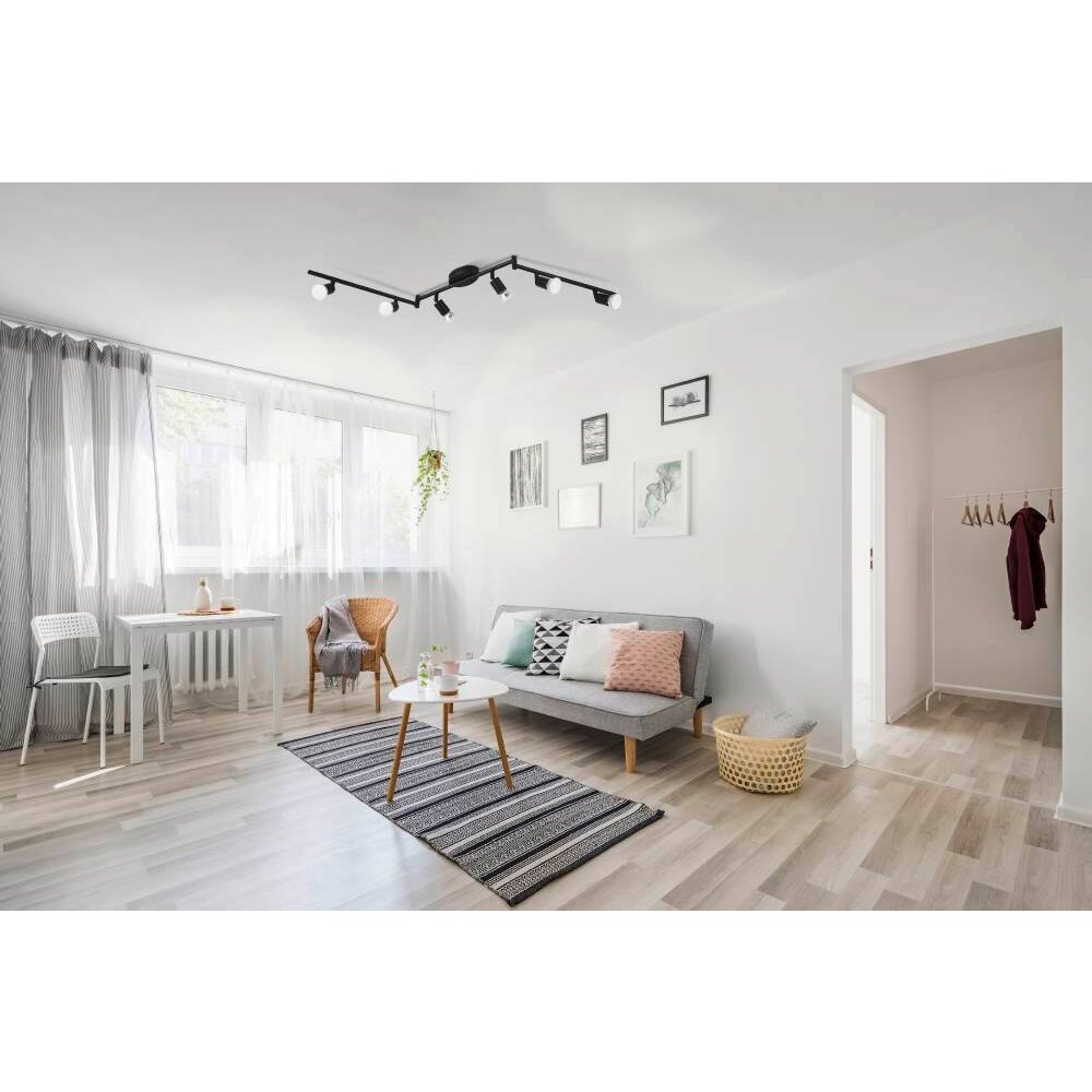 Eglo BUZZ-LED Lampa Sufitowa Czarny, 6-punktowe main product photo