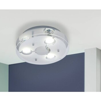 Eglo CABI Lampa Sufitowa LED Chrom, 3-punktowe