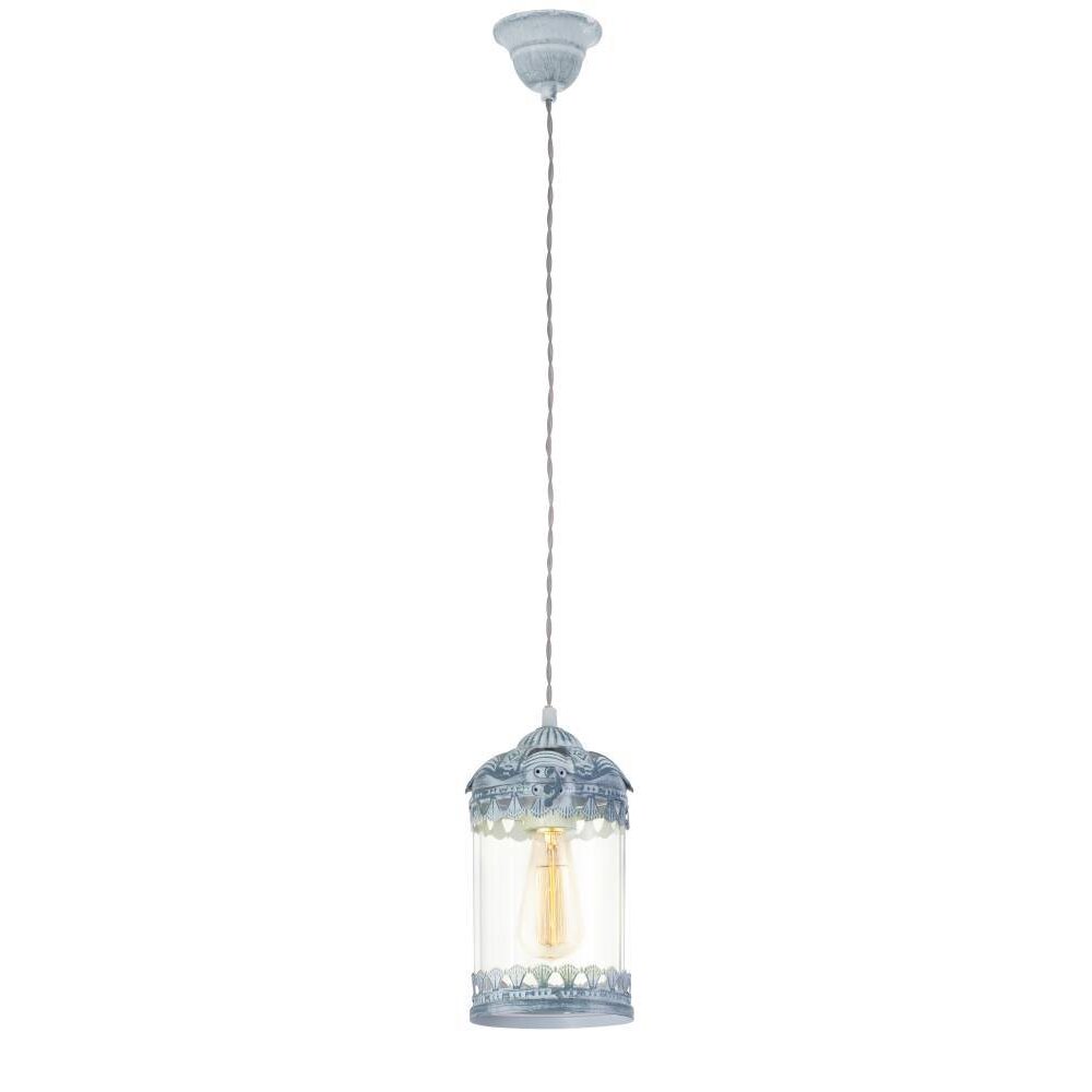 Eglo LANGHAM Lampa Wisząca Niebeieski, Szary, 1-punktowy main product photo