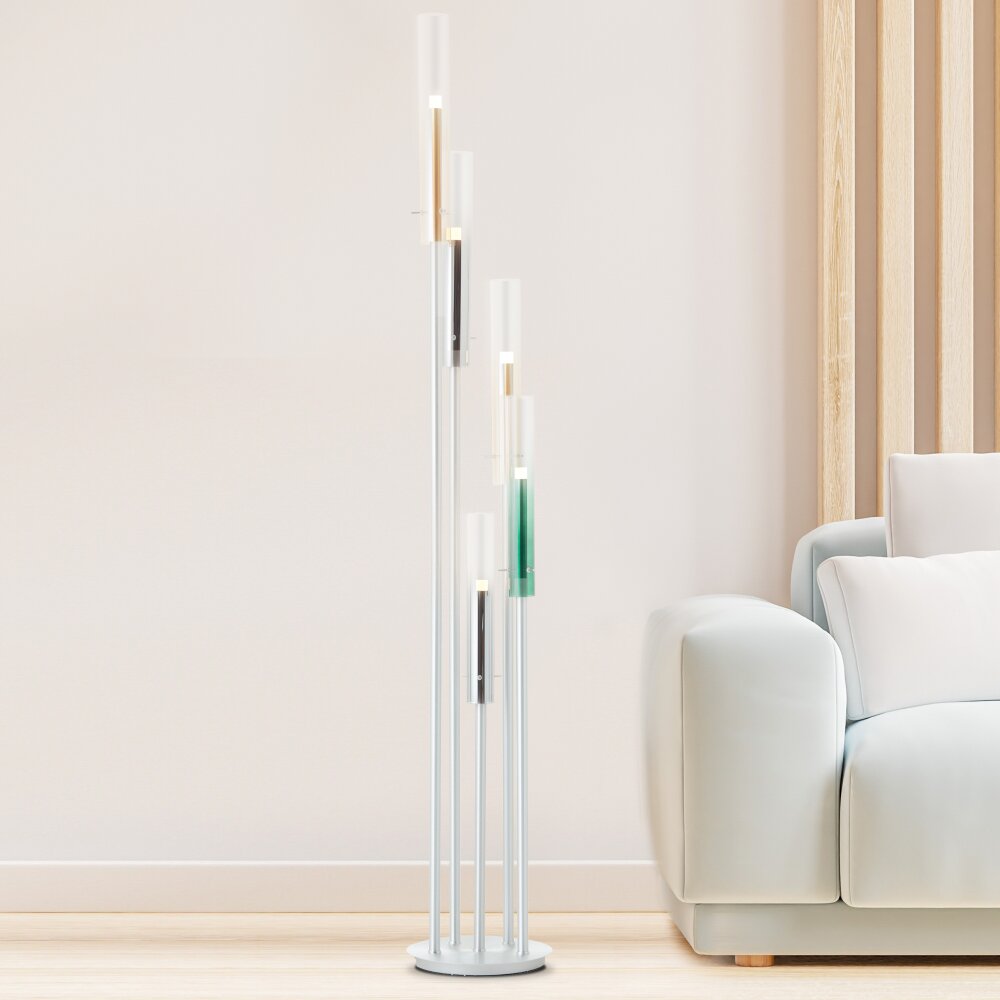 Brilliant Inez Lampa Stojąca LED Srebrny, 5-punktowe main product photo