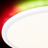 Brilliant Saltery Lampa Sufitowa LED Biały, 1-punktowy, Zdalne sterowanie, Zmieniacz kolorów