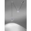 Paul Neuhaus Q-ADAM Lampa Wisząca LED Stal nierdzewna, 1-punktowy, Zdalne sterowanie, Zmieniacz kolorów