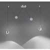 Paul Neuhaus Q-ADAM Lampa Wisząca LED Stal nierdzewna, 2-punktowe, Zdalne sterowanie, Zmieniacz kolorów