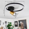 Reboleiro Lampa Sufitowa LED Czarny, 2-punktowe