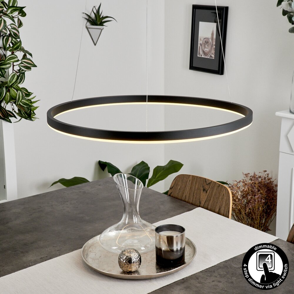 Barril Lampa Wisząca LED Czarny, 1-punktowy main product photo