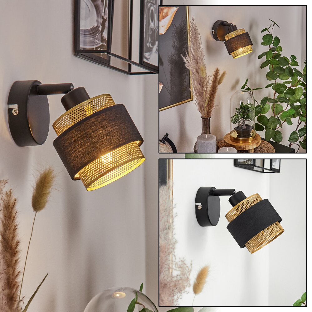 Regueira Lampa ścienna Czarny, 1-punktowy main product photo