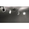 Leuchten Direkt Tony Lampa Sufitowa LED Chrom, Nikiel matowy, 4-punktowe