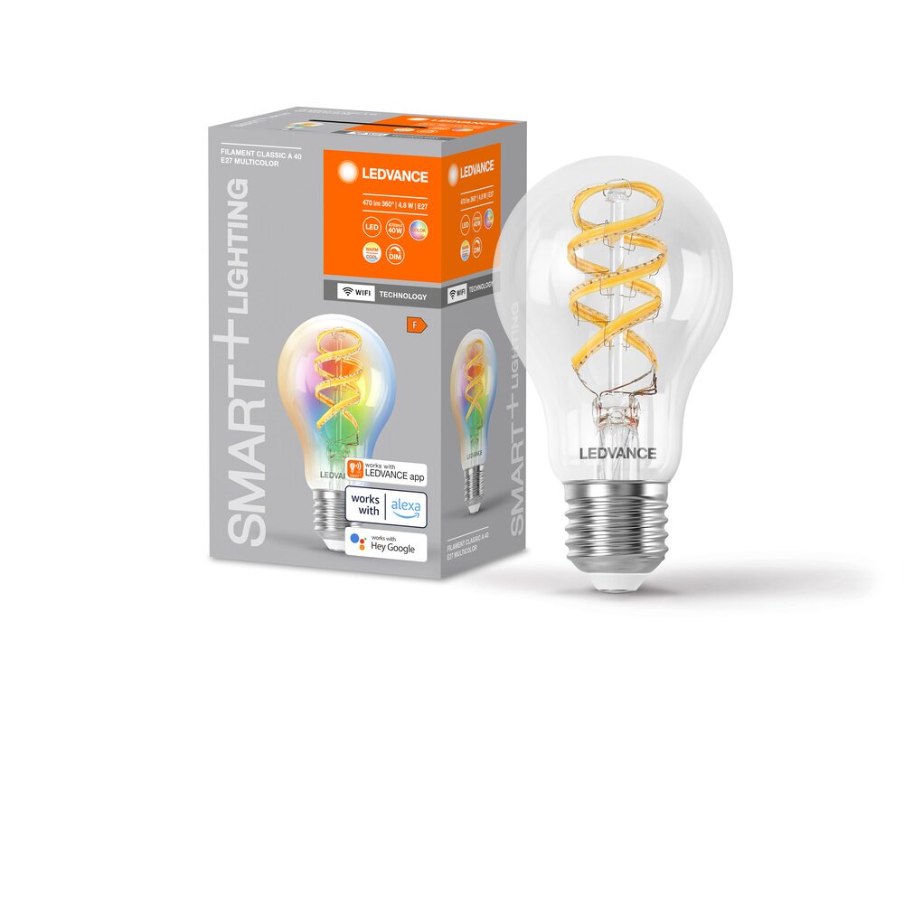 LEDVANCE SMART+WIFI LED E27 4,8 W 2700-6500 kelwin 470 lumenówów main product photo