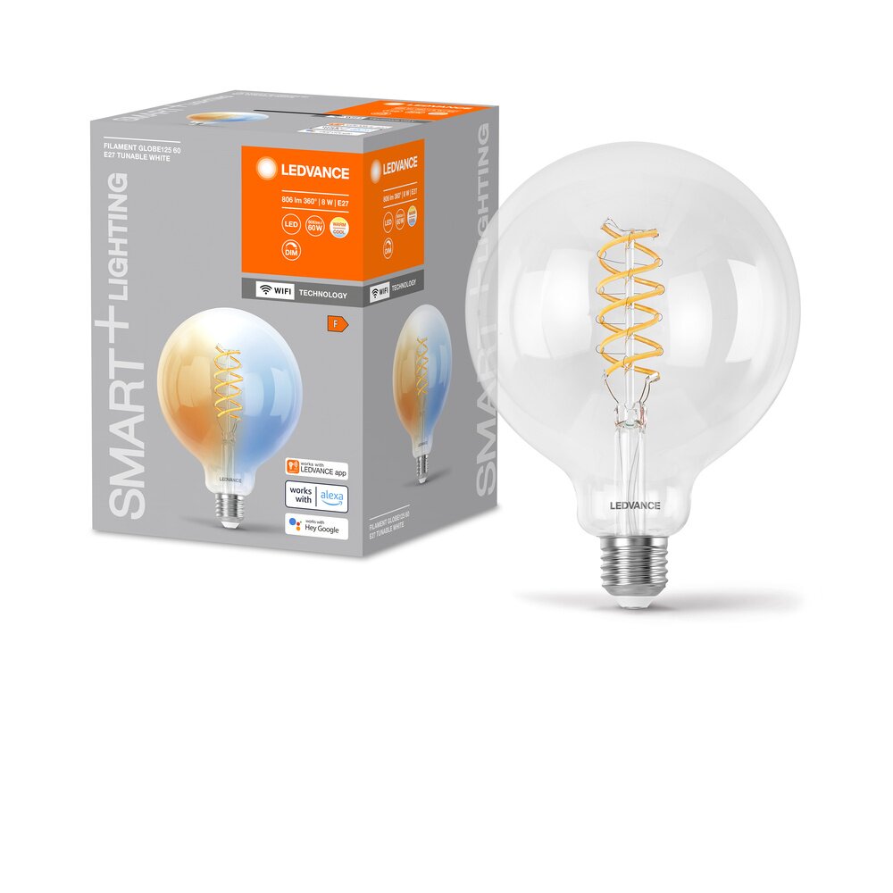 LEDVANCE SMART+WIFI LED E27 8 wat 2700-6500 kelwin 806 lumenów main product photo