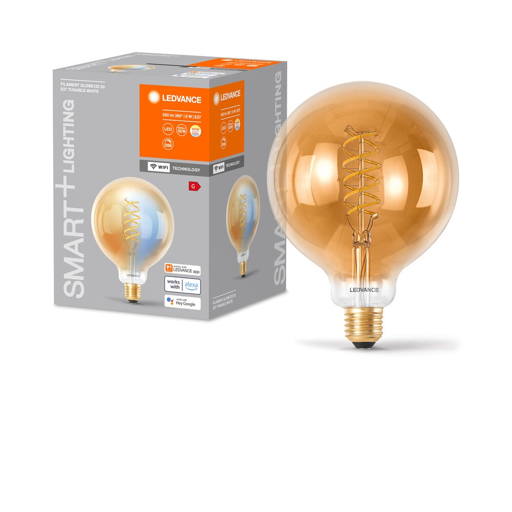 LEDVANCE SMART+WIFI LED E27 8 wat 2200-5000 kelwin 600 lumenów main product photo